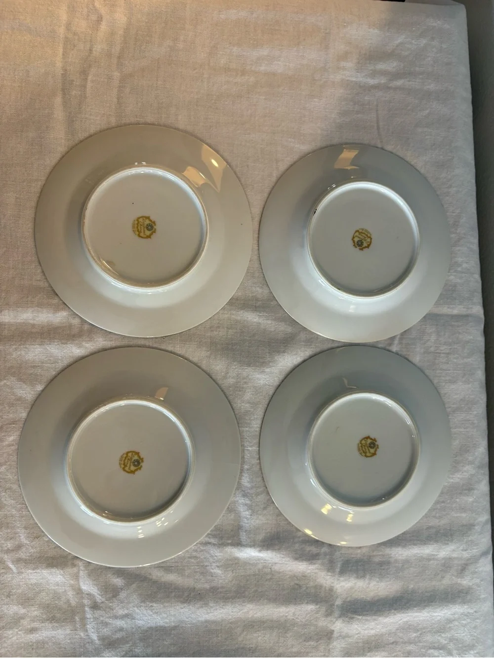 VTG Diamond China Roslyn Occupied Japan 4 Sauce Bowls 6” & 4 Bread Plates 6”